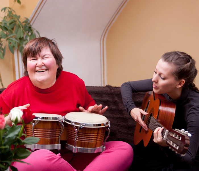 Participant engaging in social events with NDIS Community Participation support